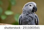 African grey parrot bird pet animals, wildlife nature. The grey parrot (Psittacus erithacus), also known as the Congo grey parrot, Congo African grey parrot.