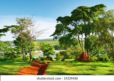 African Landscape, Nile River, Uganda