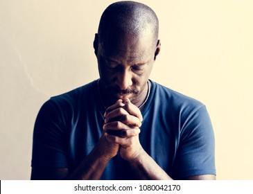 African Man Prayer Faith In Christianity Religion