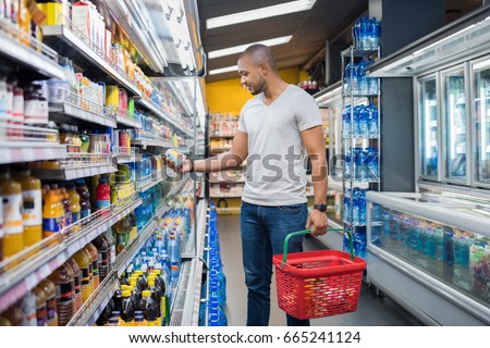 Image, Stock Photo cold shopping Shopping