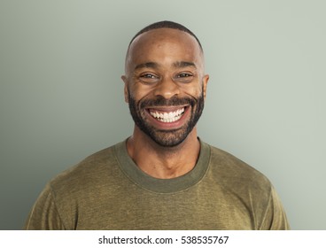 African Man Smiling Face Expression Concept Stock Photo 538535767 ...