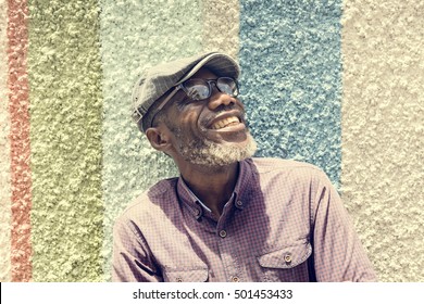 African Man Smiling Lifestyle Portrait Concept