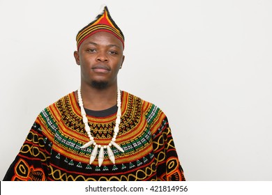 African man wearing traditional clothes