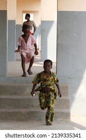African Primary School. Playground. Lome. Togo.  01-30-2014
