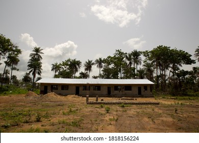 African Primary School Under Construction In Sierra Leone, Africa