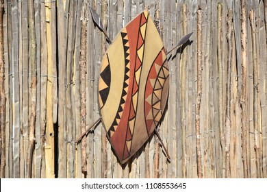 African Shield With Spears