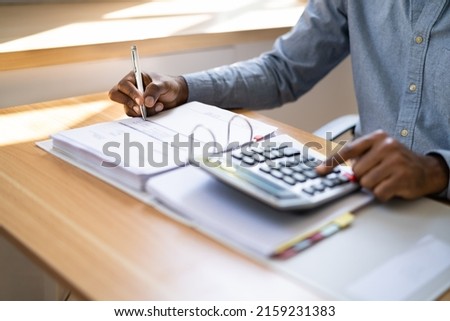 African Tax Accountant Ledger Public Record And Budget