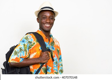 African tourist man