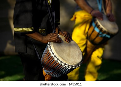African traditional drummer.