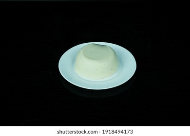 African Ugali On The Plate At The Table 