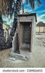 African Village Pit Latrine In The Yard