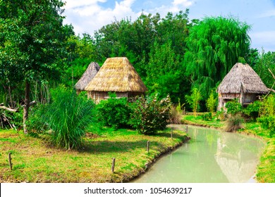  African Village Of The Zulu Tribe.