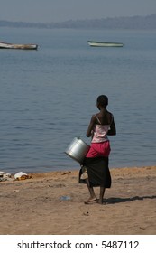 African Woman On Beach, Lake Malawi