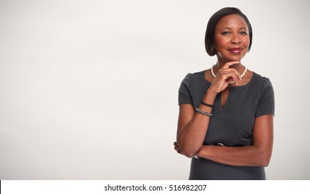 African-American business woman. - Shutterstock ID 516982207