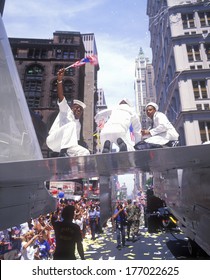 African-American Soldiers Celebrate At Desert Storm Military Tickertape Parade, New York City