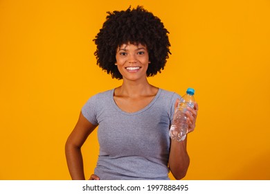 Afro Woman Bottle Water Stock Photo 1997888495 | Shutterstock