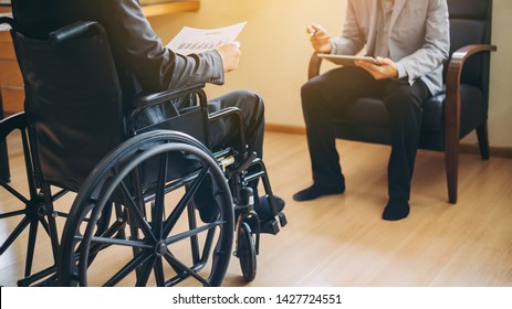 After Car Accident And Rehabilitation, A Businessman Can Return To Work Again.The Company Which Employing Disable People Will Receive Tax Deductions Benefits.