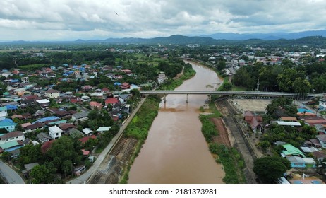 After Heavy Rain In The City ,Nan River,Thailand