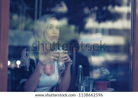 Similar – Image, Stock Photo sisters reflection