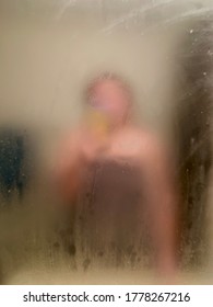 After Shower Foggy Mirror Portrait 
