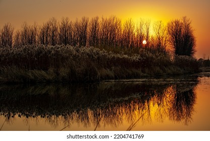 Afterglow under the sunset, follow the shot - Shutterstock ID 2204741769