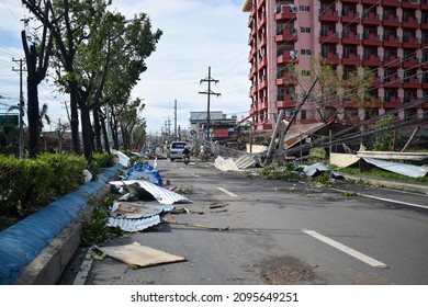 Aftermath of Typhoon Odette(Rai) Lapu-Lapu City, Cebu, Philippines Dec 17, 2021 