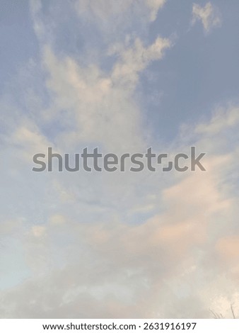 afternoon clouds blown by the wind