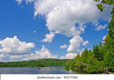 Afternoon Clouds Over Cherokee Lake In The Boundary Waters