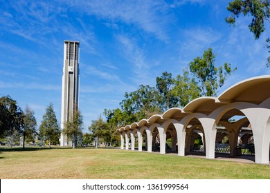 Afternoon Sunny View Of The Bell Tower Of UC Riverside At California