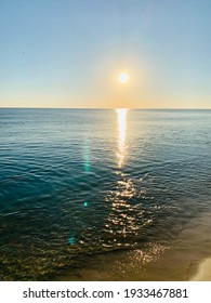 Afternoon Sunset With Calming Waves At Rosemary Beach, Florida