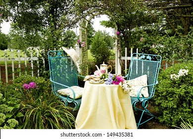 Afternoon Tea In Garden