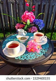 Afternoon Tea Outside On Table