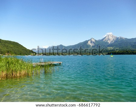 Similar – Image, Stock Photo Faakersee in Carinthia