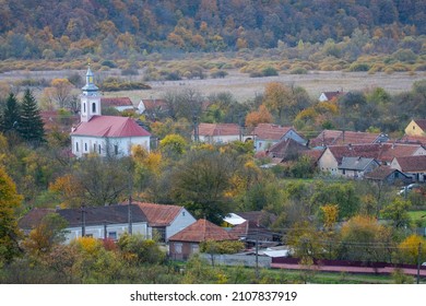 An Afternoon View Over A Romanian Village