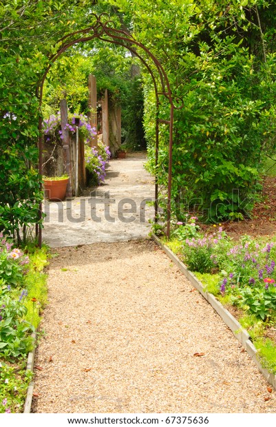 Afton Villa Gardens Hedge Wall Stock Photo Edit Now 67375636