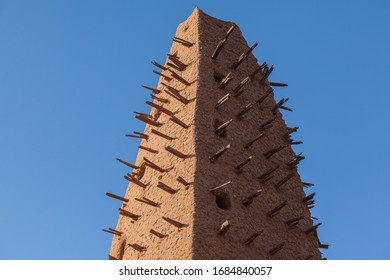 Agadez Town African Mud Mosque Minaret 