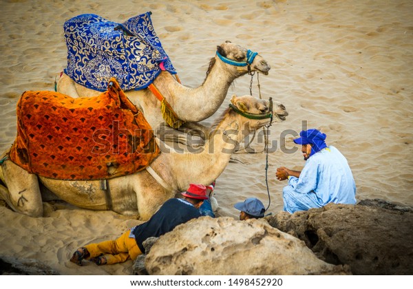 Agadir Morocco 2019 Moroccan Mans Selling Stock Photo Edit Now 1498452920