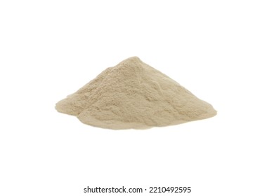 Agar Agar Powder Isolated On White Background