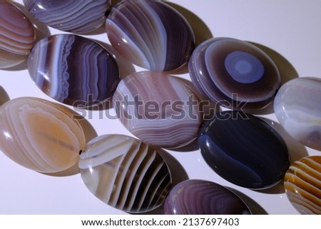 Agate Botswana, each stone has a unique pattern.