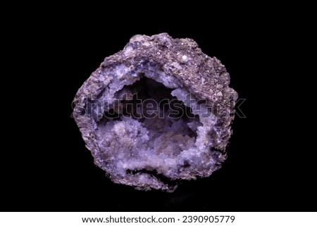 Agate quartz geode, laboratory specimen mineral