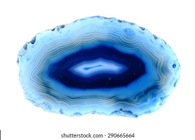 agate slice isolated on the white background