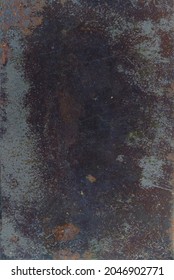 Aged Antique Grunge Metal Tintype Background