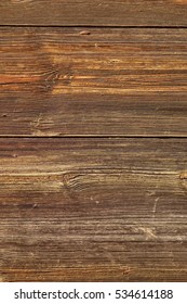 Aged Barn Wooden Planking Brown Texture. Reclaimed Wood Vertical Paneling In Modern Home Or House Interior Design. Vintage Timber Shabby Surface. Copy Space. Abstract Signboard Or Billboard.