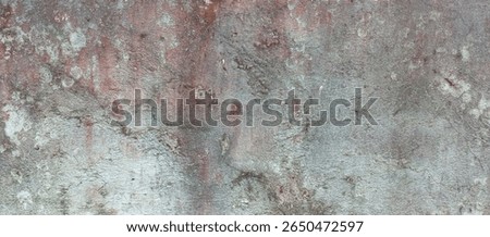 Aged Concrete Surface with Rustic Green Red Patina