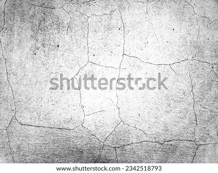 Aged cracked wall, natural grunge texture with large and small grains. Original template for overlay, grunge stencil. Unique pattern for styling