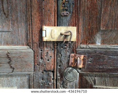 Similar – Gate Door Metal Lock Old