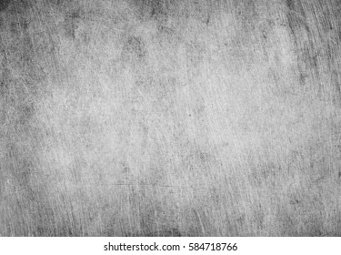 Aged Grunge, Scratched Gray Metal Texture. Old Iron Background