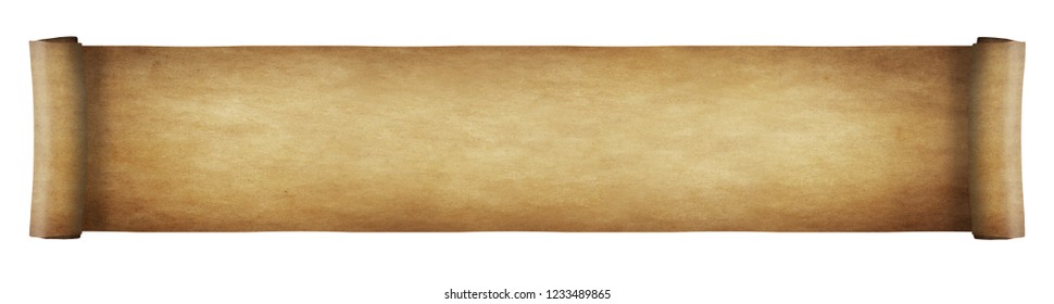 Aged Paper Scroll - Long