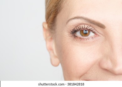 Aged Perfection. Cropped Closeup Shot Of An Eye Of A Mature Mid Adult Woman