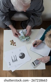 Aged poor marriage having problems with money